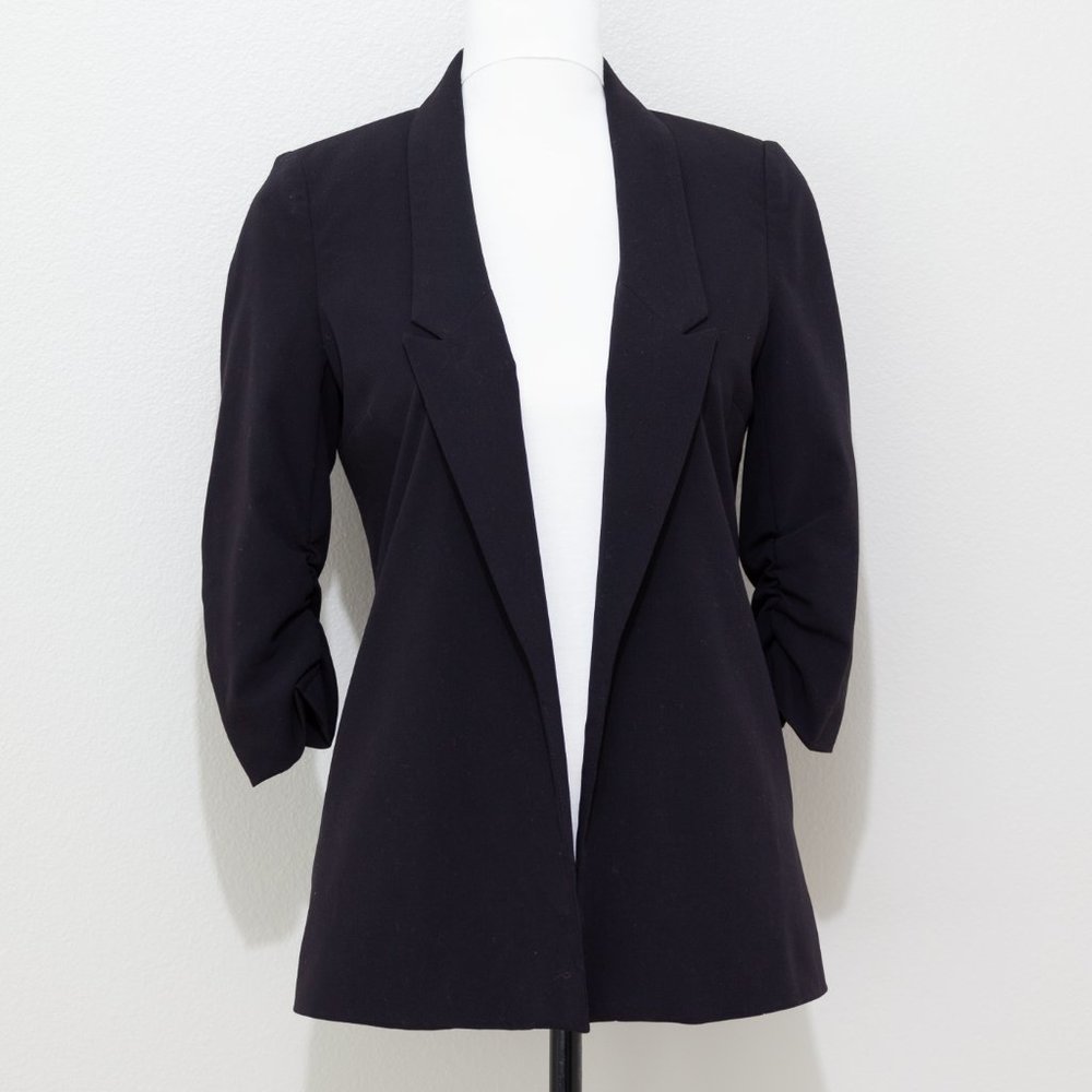 silence + noise Black Open Front Blazer Jacket